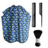 Kids Haircut Cape and Neck Duster Brush Set, Professional Barber Hairbrush and Dolphin Hairdresser Apron, 47x39 inch