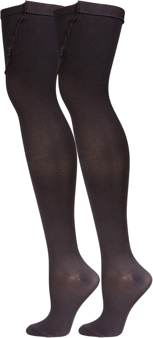 Truform Surgical Stockings, 18 mmHg Compression, Thigh High Length, Closed Toe, Black, X-Large