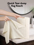 Microfiber Cleaning Cloth Roll, -50 Pack, 12" x 16"- Tear Away Towels, Reusable Washable Rags (Beige Ripple) by Fantasticlean