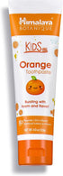 Himalaya Botanique Kids Toothpaste, Herbal Orange Flavor, Fluoride-Free, 4 Oz, 1 Pack, Gentle & Vegan