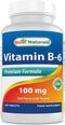 Best Naturals 100 mg Vitamin B6 Tablet, 250 Count