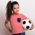 Syhood 16 Pieces Soccer Hair Ties Accessories - Elastic Sports Ball Bands Ponytail Holders for Girls Women Coaches