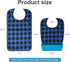VOPHIA Washable Adult Bibs for Women - Reusable Waterproof Clothing Protector with Crumb Catcher Option