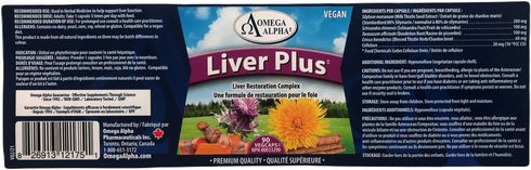 Omega Alpha Liver Plus Liver Healthy Support Formula, 90 Veg Capsules