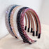 Ruihfas Fashion Sparkle 4 Rows Crystal Rhinestone Headbands, Beaded Hair Hoop Band (Black)