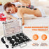 Primachen 21 Set, Hot Stones Massage Warmer Kit, Pcs Hot Stones Massage Hot Rocks Basalt Massage Stones for Home Spa
