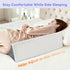 Vekkia Wedge Pillow for Side Sleeping, Ergonomic Back Support Pillow with High-Density Foam for Pregnancy Support, Back