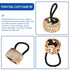Lurrose Gold Ponytail Cuff, High Ponytail Holder Hair Ties, 6 Pcs Punk Gothic Elastic Hair Rope