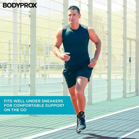 Ankle Brace for Women and Men - Ankle Compression Sleeve with Adjustable Strap for Injury Recovery, Small