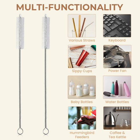JIURUN Hard Bristle Crevice Cleaning Brush Set, Multifunctional Grout Cleaner for Home, Kitchen, Bathroom, Window