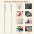 JIURUN Hard Bristle Crevice Cleaning Brush Set, Multifunctional Grout Cleaner for Home, Kitchen, Bathroom, Window