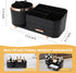 Makeup Organizer Countertop, 360 Rotating Brush Holder with Drawers, Large Capacity Skincare Organizer, Black