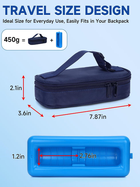 Insulin Vial Cooler Travel Case Diabetic TravelCase TSA Approved, Medicine Cooler for Travel Tsa Approved, Portable