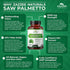 Zazzee Extra Strength Saw Palmetto 6000 mg Extract, 120 Vegan Capsules, 40% Fatty Acids, Non-GMO, Made in the USA