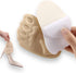 CB 4-Pairs Metatarsal Pads for Shoes, Ball-of-Foot Sponge Cushions Inserts for Foot Pain Relief, Style C-Nude & Black