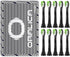 Compatible Philips Sonicare W DiamondClean Replacement Toothbrush Heads HX6062 HX6063 HX6064, Whitening, 10 Pack, Black
