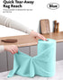 Microfiber Cloths in a Roll, Reusable Washable Tear Away Cleaning Rag Towels, for Car, House, Garage or Kitchen, 12" x 12", 40 Pack (Blue) by Fantasticlean