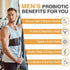 Probiotics for Men, 500 Billion CFUs & 12 Strains with Turmeric, Cranberry, Goji for Digestive, Immune & Bloating