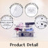Sotiff 60 Pcs Inspirational Makeup Bags for Women, EVA Cosmetic Toiletry Bags for Friends, Mom, Coworker (8 x 6 Inch)