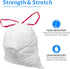 Reli. 2-4 Gallon Trash Bags Drawstring, 250 Count, Small Garbage Bags 4 Gallon - White Trash Can Liners