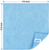 HOMEXCEL 12 Pack Microfiber Cleaning Cloths, Blue Premium Towels, Lint Free, Highly Absorbent, 11.5"X11.5"