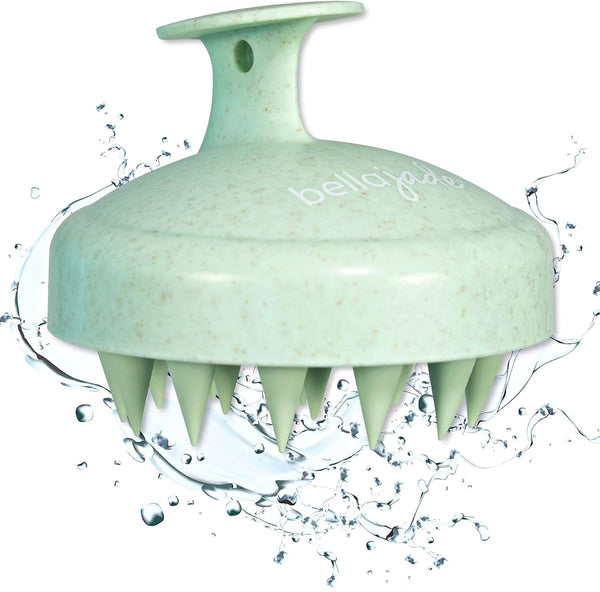 Scalp and Head Massager Shampoo Brush for Hair Growth, Dandruff and Dry Scalp (Green)