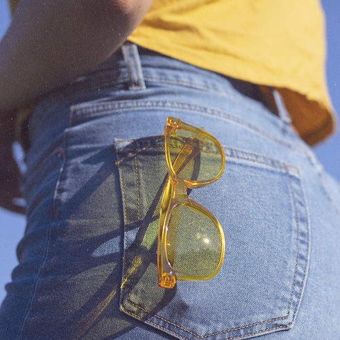 PURPLE CANYON Yellow Color Therapy Glasses for Chakra Healing, Chromotherapy, and Mood Enhancement