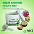 AKI Cruciferous Superfood Green Mix Powder, Made from Kale, Broccoli, Brussels Sprouts, 5.3oz/150g