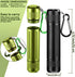 3 Pieces Portable Sealed Metal Container Bottles, Waterproof Travel Jars with Key Chain (3 Colors)