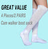 2 Pairs Replacement Socks for Air Cast Walking Boot Walker Brace, Orthopedics Socks for Fracture Boot
