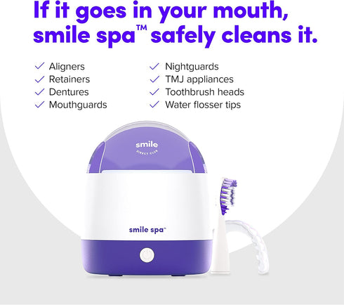 SmileDirectClub Ultrasonic and UV Cleaning Machine, Smile Spa for Aligners, Retainers, Toothbrush Heads, and More