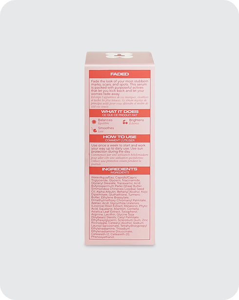 Topicals Faded Brightening and Clearing Serum | Reduces Discoloration, Post-Blemish Marks, Scars and Spots | Contains Kojic Acid and Niacinamide | Dermatologist-tested, Vegan, Cruelty-Free (0.5 Fl Oz)