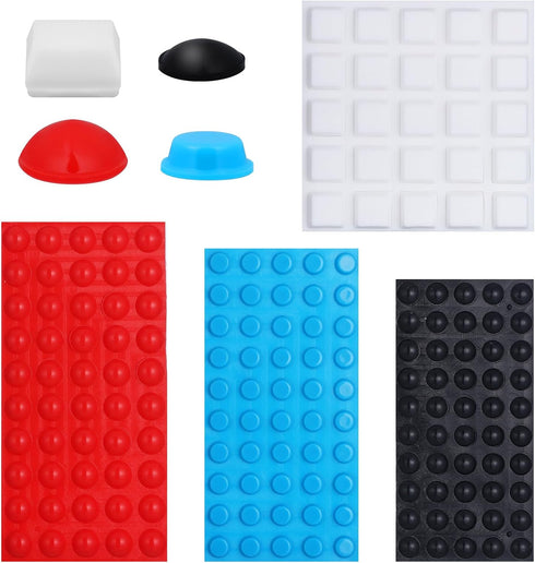 Qulkws 175 Pcs Bump Dots for Visually Impaired Braille Bump Dot Sticker Silicone