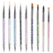 Nail Art Brushes Set, 9PCS Nail Brush with Liner Brush and Dotting Pens for Home and Professional Salon Use