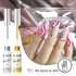 RARJSM Gel Liner Nail Art Polish Set, Silver Gold Glitter Nail Design, 2Pcs Soak Off Curing, 8ml