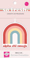 Sorority Shop Alpha Chi Omega Rainbow Air Freshener - 2/Pack, Flowers & Sunshine Scent, Hanging Air Freshener