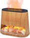 Walve Fireplace Flame Diffuser & Himalayan Salt Lamp, 8 Colors Aromatherapy Diffuser Cool