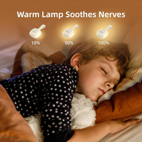 PYJCLYRA 16 3 3 30 Magnetic Portable White Noise Machine with Soothing Sounds Night Lights Sleep Timers Memory