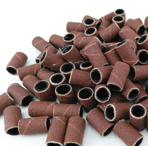 yueton Pack of 100 Professional Nail Manicure Sanding Bands - Grit File Sand Piece Set (#180)