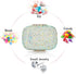 Soleebee Portable 8 Compartments Daily Pill Organizer, Bling Crystal Diamond Pill Box, Small Travel Medicine Container