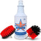 Bring It On Cleaner Water Spot Remover Plus, 2 Drill Brushes, 32 oz, Cleaning Brush for Drill, Tile Scrub Brush