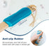KIPRITII Ergonomically Designed Back Scrubber for Shower, Double-Sided Long Handle Wet & Dry Brush (Blue)