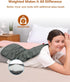 Comfytemp Weighted Heating Pad for Back & Cramps, 2.2lb Electric Neck Shoulder Heat Pad, 12x24, Washable, 2H Auto-Off,