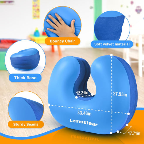 Inflatable Sensory Chair for Kids Toddlers, Soft Squeeze Seat for Kids with Autism & ADHD, Compression Rocking Chair