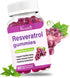 High Purity Resveratrol Gummies, 98% Trans-Resveratrol with Quercetin, Coq 10, Vitamin C - 60 Gummies