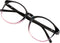 VisionGlobal Blue Light Blocking Glasses for Women/Men, Anti Eyestrain Stylish Oval Frame, Anti Glare (Black Purple,