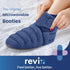 REVIX Microwavable Booties for Cold Feet Moist Heat Therapy, Heated Slippers Women & Men for Soothing Cold Foot