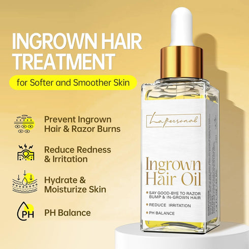 LA.PERSONAL Ingrown Hair Treatment, Razor Bump Treatment for Men and Women, Razor Bump and Burn Remover Ingrown Hair Oil for Bikini Area, Legs and Underarm Area After Shave 40ML/1.4FL OZ