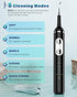 Plaque Remover Dental Cleaning Kit, Rechargeable Tartar Remover with LED Light & 5 Modes, 4 Replaceable Heads