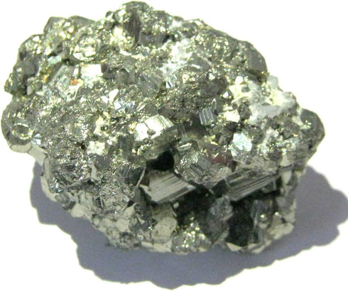 crystalmiracle Golden Pyrite Rock Natural Healing Crystal 0.2-0.3 Lbs Cluster High Energy Reiki Feng Shui Psychic Meditation Deflector Gemstone for Spiritual Fear, Gifts